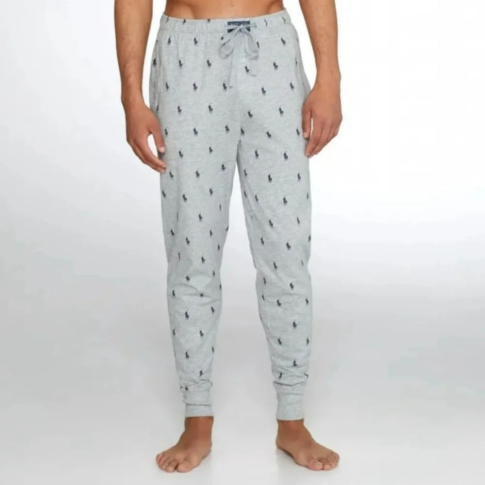 Polo Ralph Lauren Cotton All Over Pony Logo Sleepwear Joggers Pajama Pants M